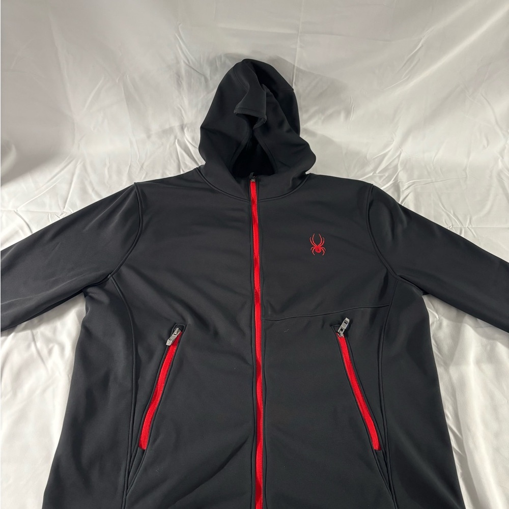 Spyder Men's Black and Red Jacket